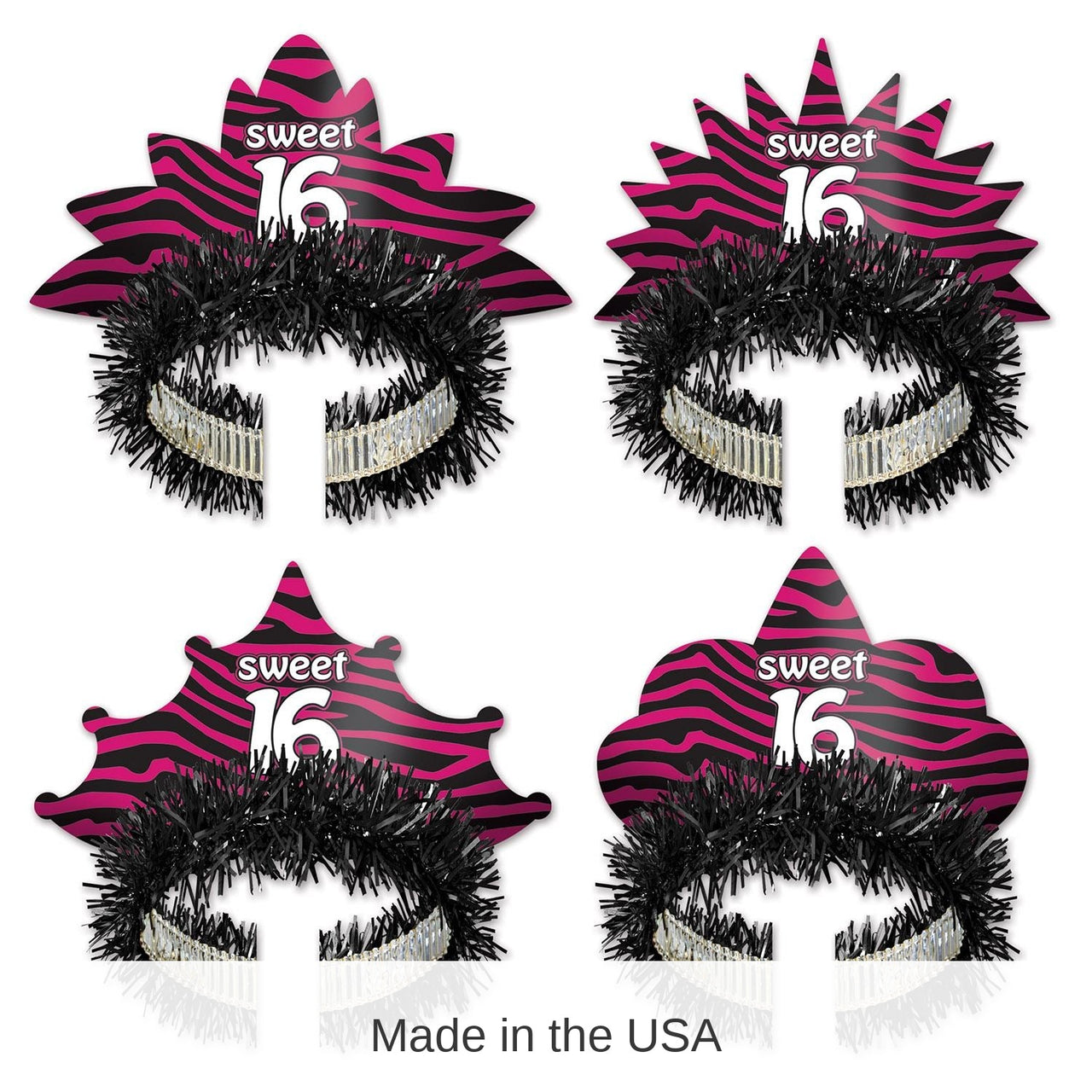 24 Pack Bulk Sweet 16 Tiaras