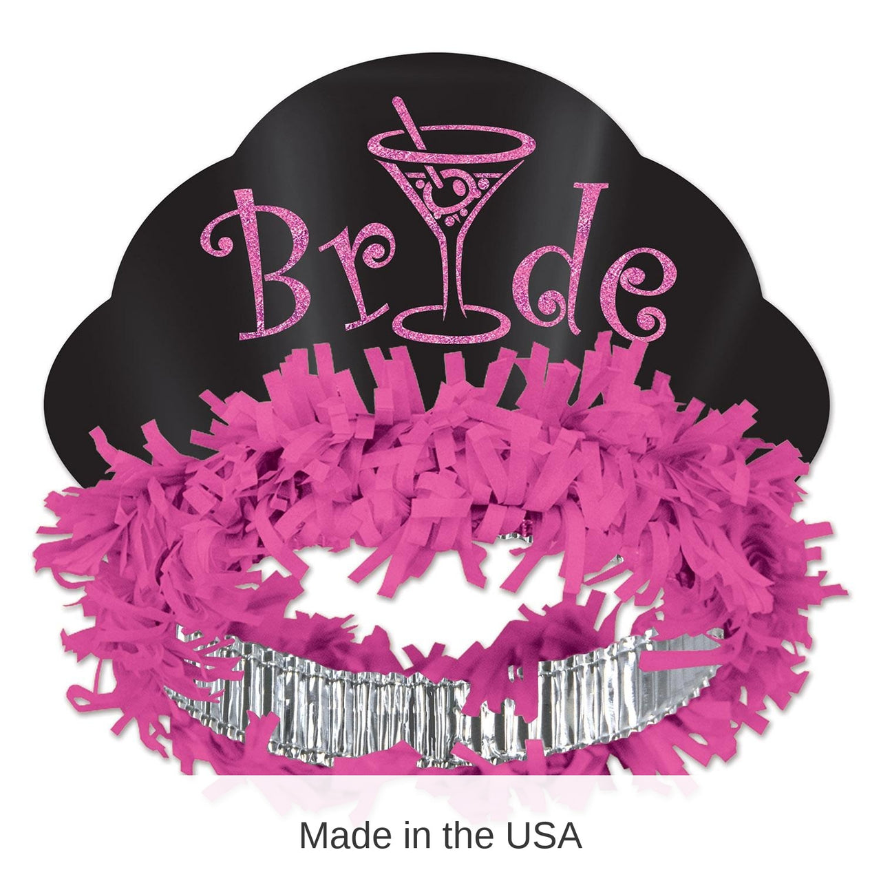 12 Pack Bulk Bachelorette Party Glittered Bride Tiara
