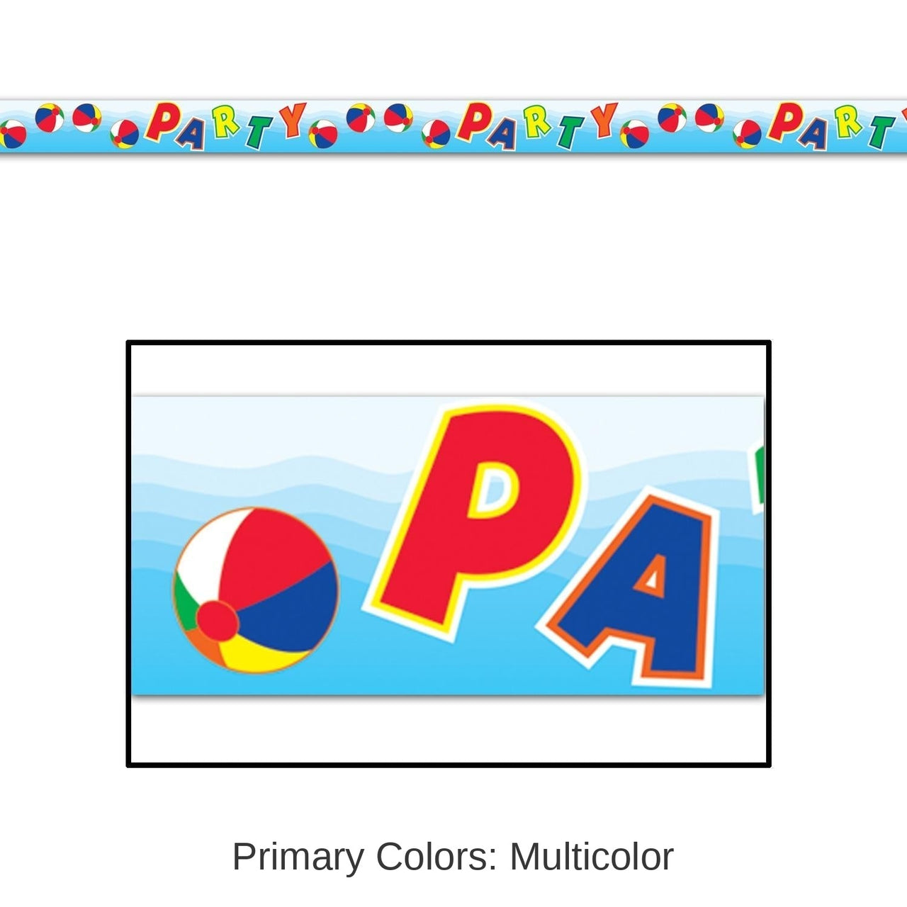 12 Pack Bulk Luau Party Beach Ball Party Tape