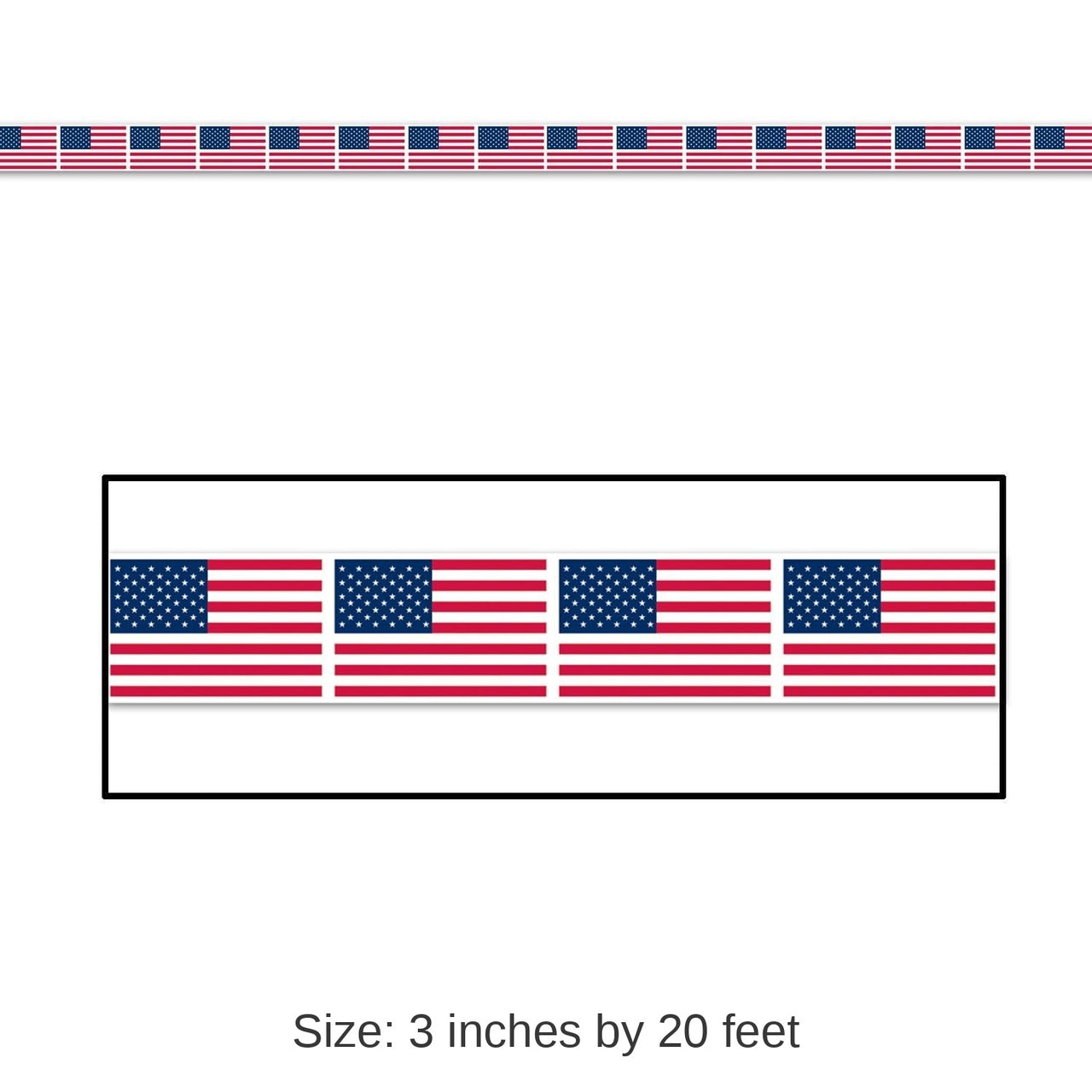 12 Pack Bulk American Flag Party Tape