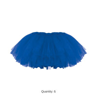 6 Pack Bulk Blue Tutu Skirt One Size Fits Most Spirit & Halloween