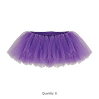 6 Pack Bulk Purple Tutu One Size Fits Most Spirit & Halloween Fun