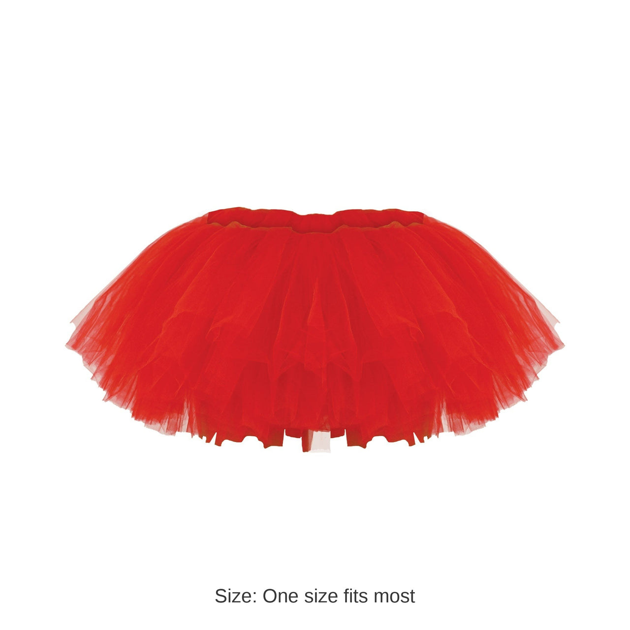 6 Pack Bulk Red Tutu Skirt One Size Fits Most for Spirit & Halloween
