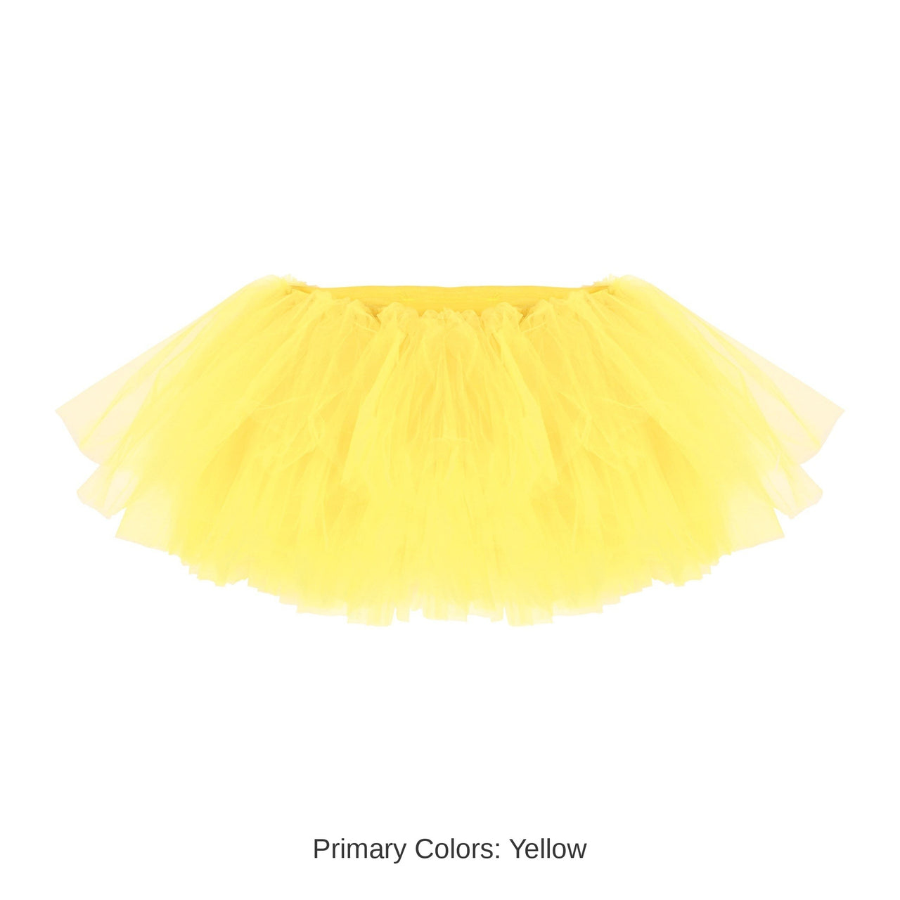 6 Pack Bulk Vibrant Yellow Tutu Skirt One Size Fits Most