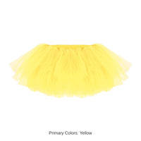 6 Pack Bulk Vibrant Yellow Tutu Skirt One Size Fits Most