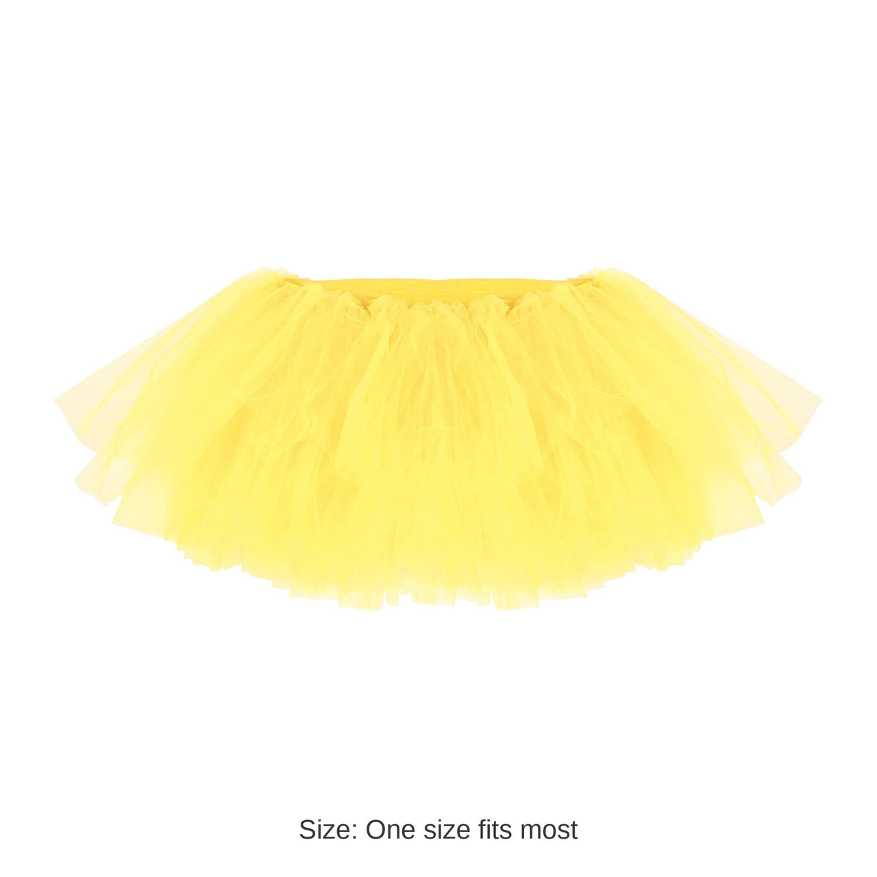 6 Pack Bulk Vibrant Yellow Tutu Skirt One Size Fits Most