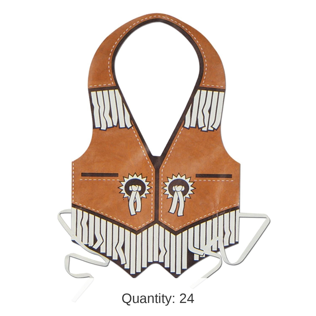 24 Pack Bulk Packaged Plastic Western Vest