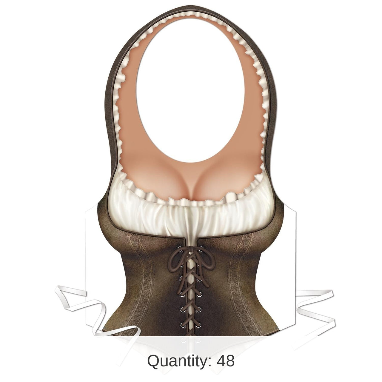 48 Pack Bulk Plastic Maiden Party Vest