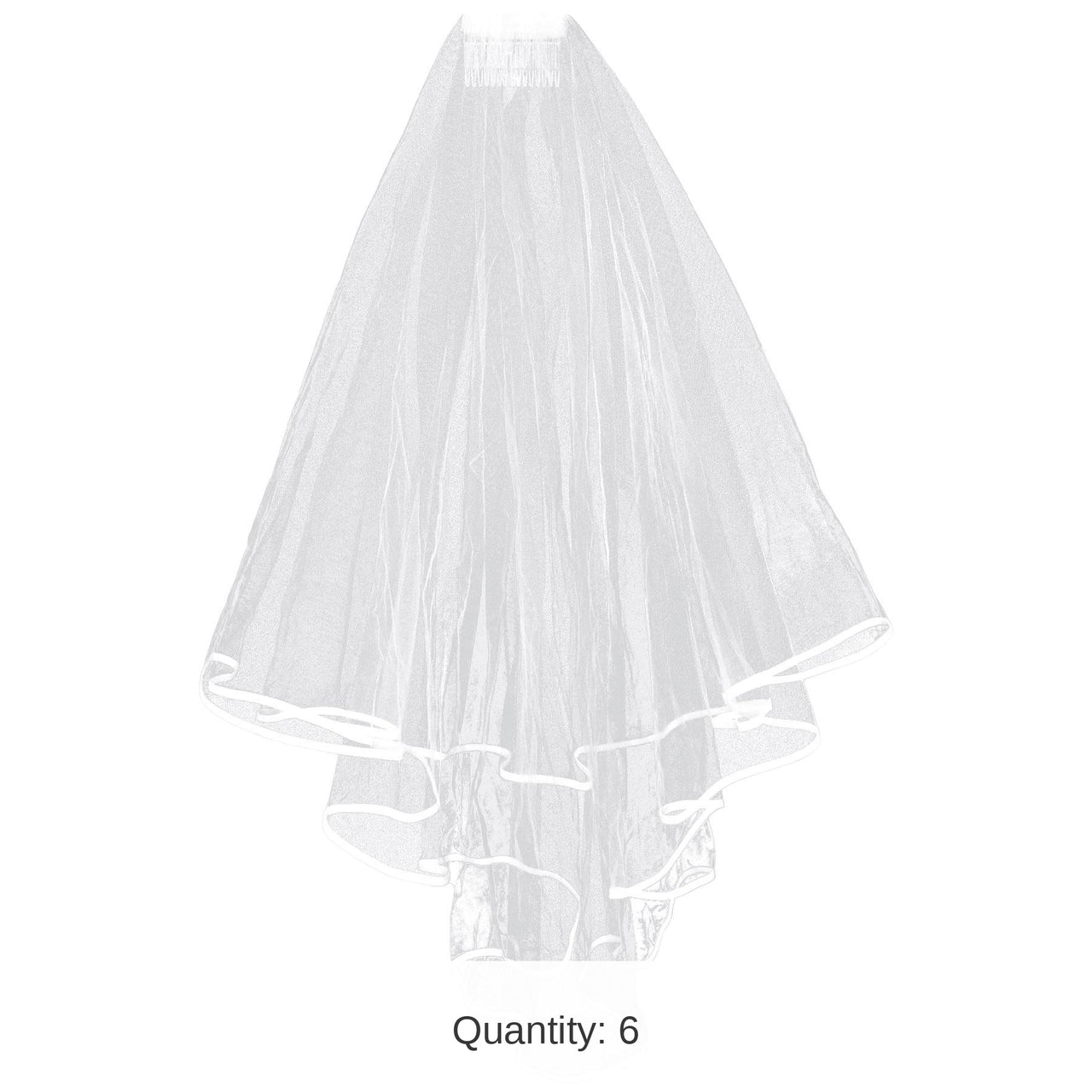 6 Pack Bulk Bachelorette Party Veil