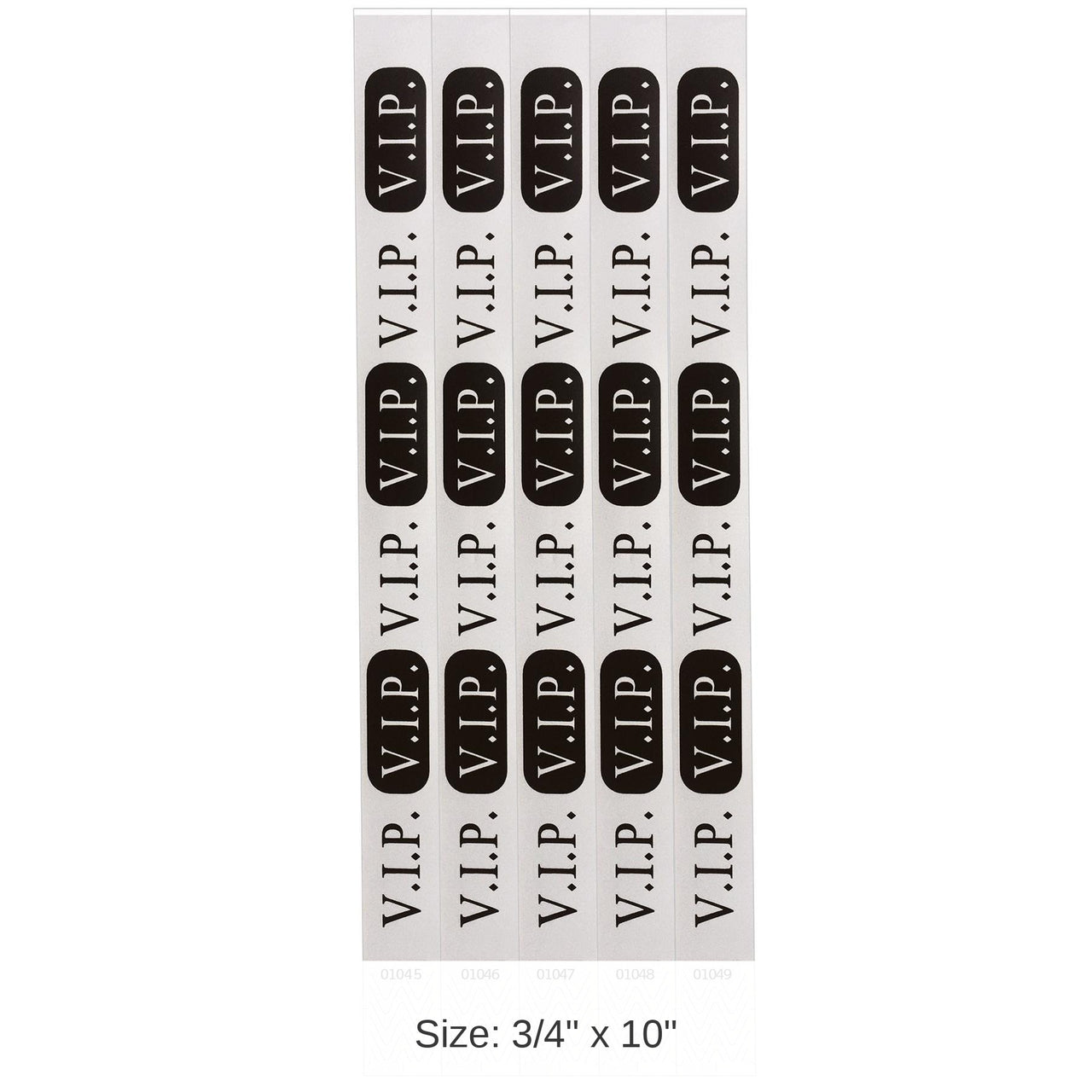 600 Pack Bulk Silver V.I.P. Party Wristbands