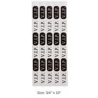 600 Pack Bulk Silver V.I.P. Party Wristbands
