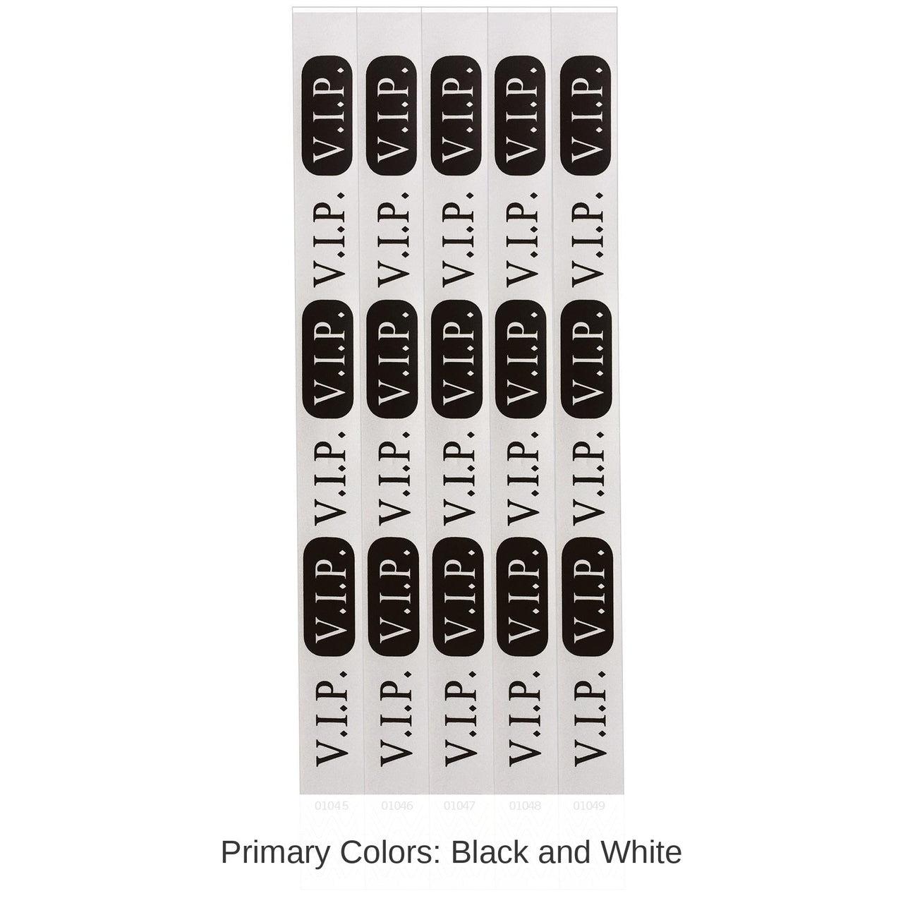600 Pack Bulk Silver V.I.P. Party Wristbands