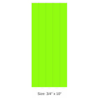 600 Pack Bulk Solid Color Neon Lime Party Wristbands