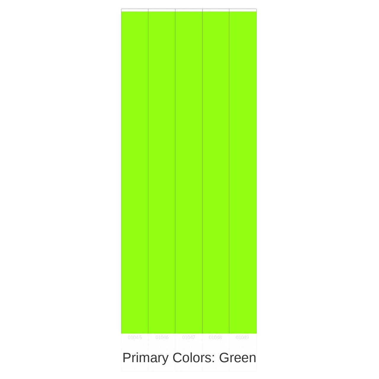600 Pack Bulk Solid Color Neon Lime Party Wristbands