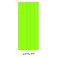600 Pack Bulk Solid Color Neon Lime Party Wristbands