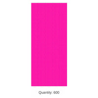 600 Pack Bulk Solid Color Neon Pink Party Wristbands