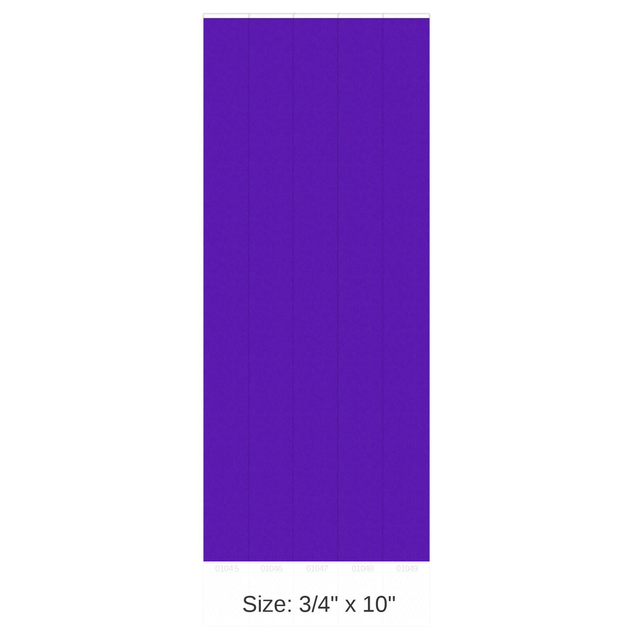 600 Pack Bulk Solid Color Purple Party Wristbands