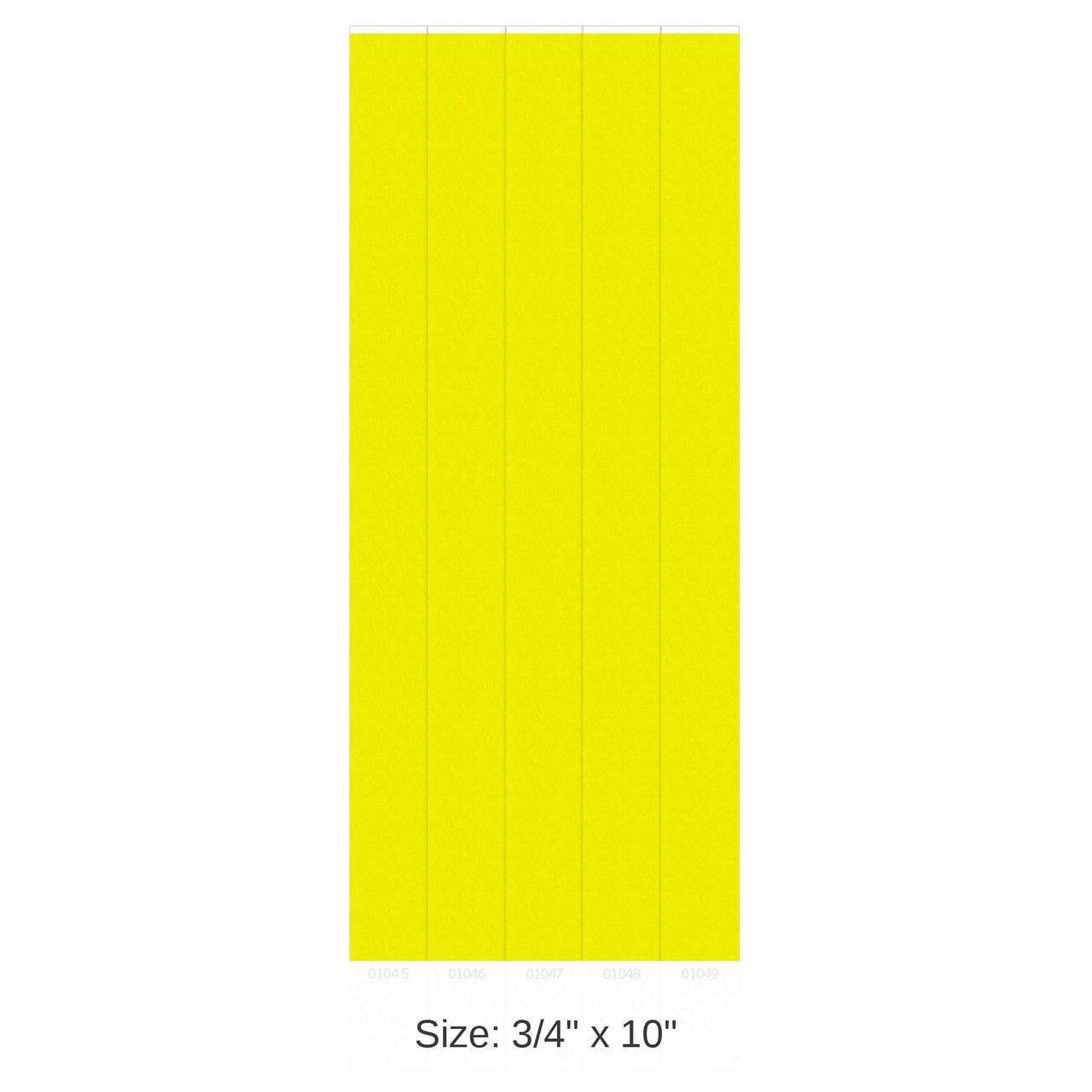 600 Pack Bulk Solid Color Yellow Party Wristbands