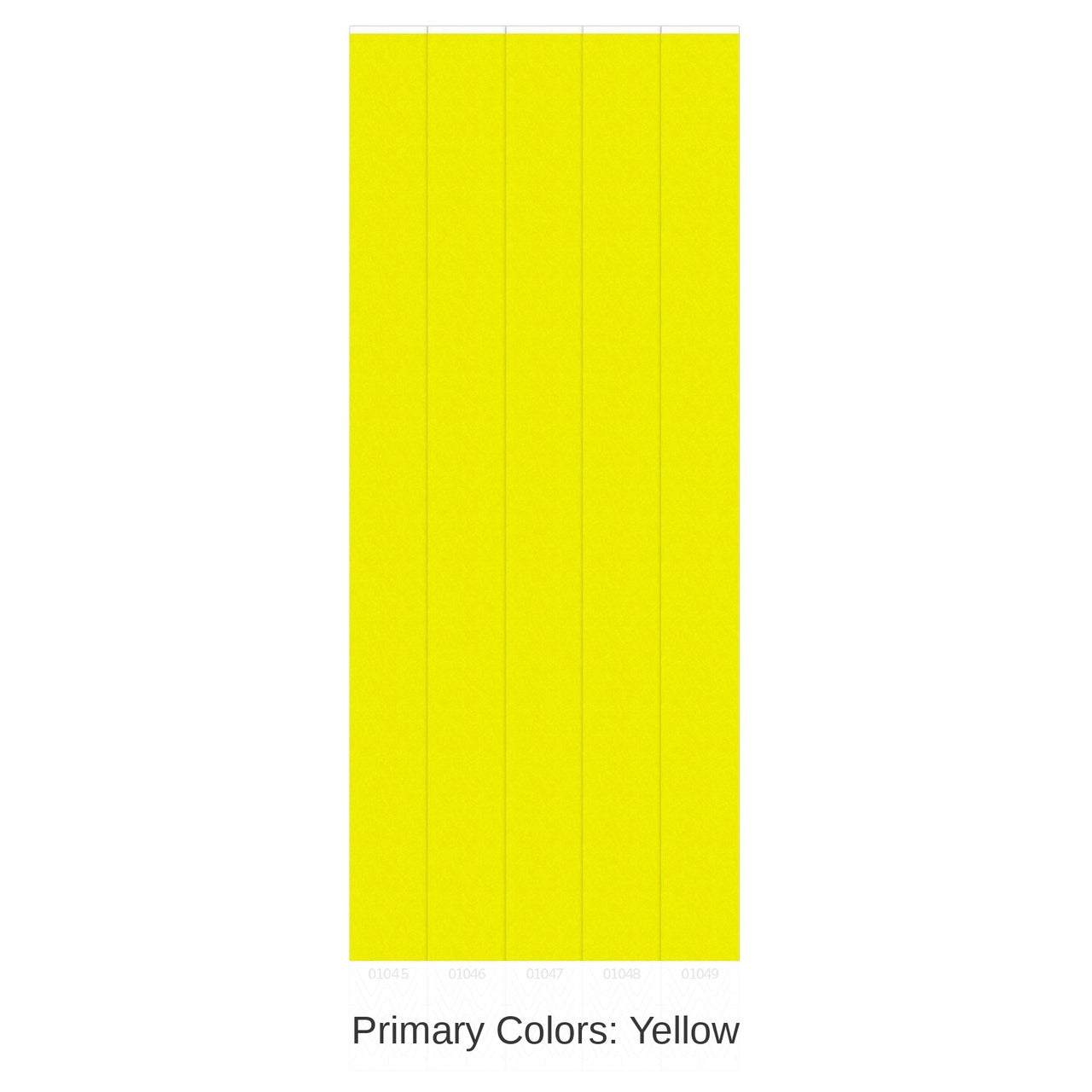 600 Pack Bulk Solid Color Yellow Party Wristbands