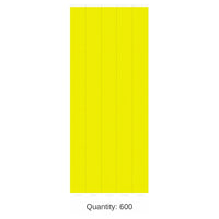 600 Pack Bulk Solid Color Yellow Party Wristbands
