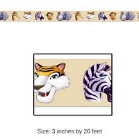 12 Pack Bulk Jungle Animals Party Tape