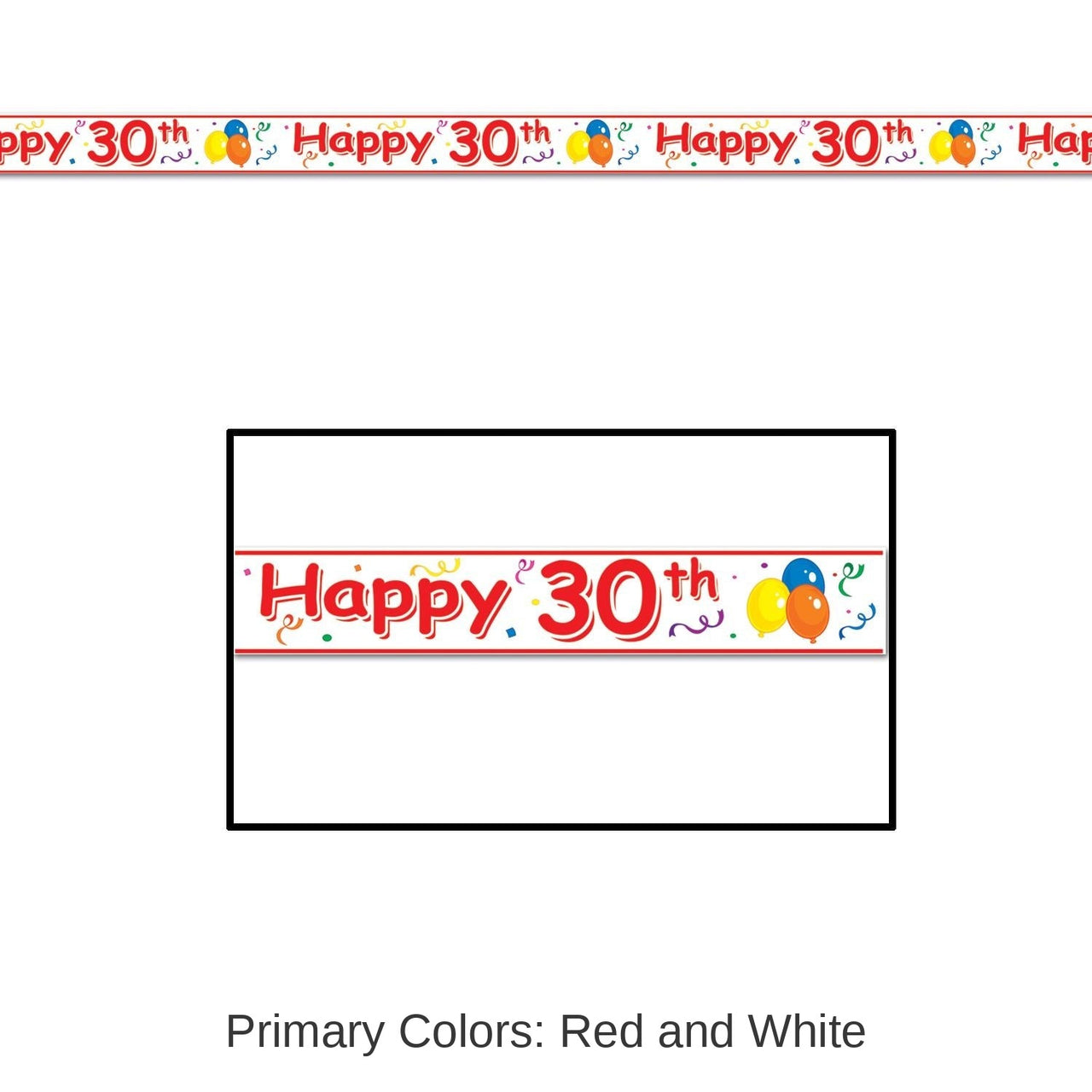 12 Pack Bulk Happy 30th Birthday Party Tape