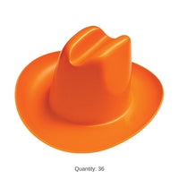 36 Pack Bulk Orange Miniature Cowboy Hats for Parties & Spirit