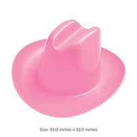 36 Pack Bulk Pink Miniature Plastic Cowboy Hats