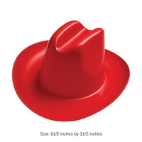 36 Pack Bulk Red Miniature Plastic Cowboy Hats