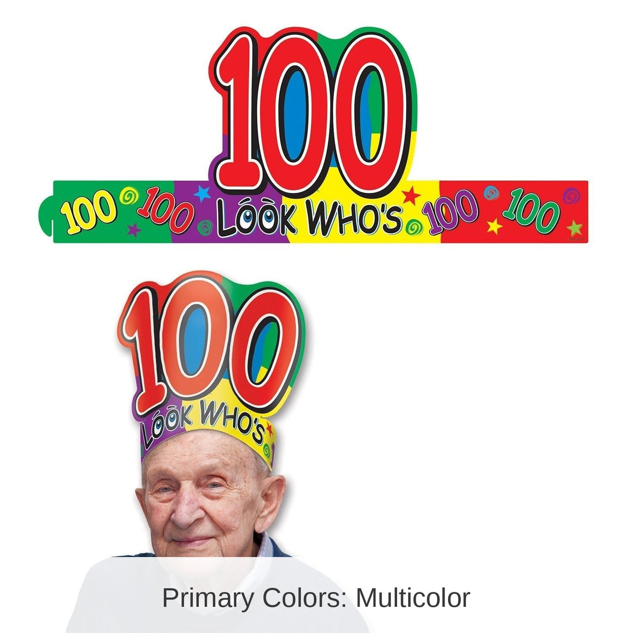 24 Pack Bulk Look Who's 100 Headband