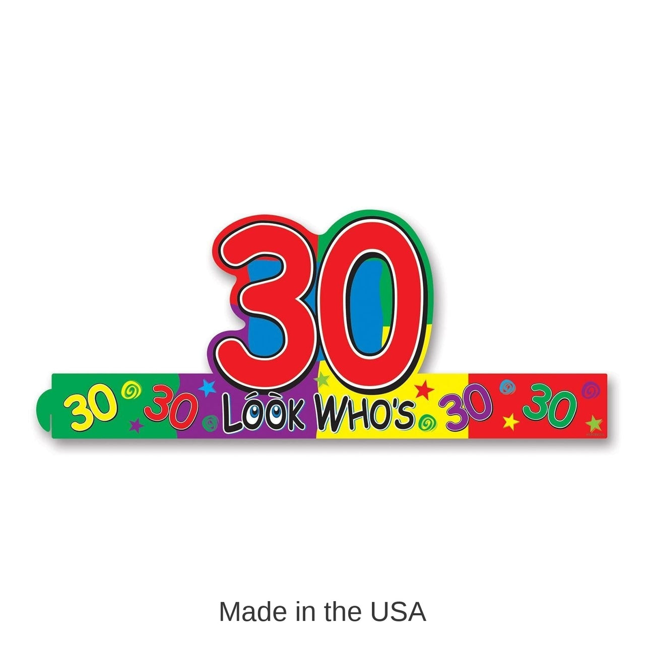 24 Pack Bulk Look Who's 30 Headband