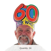 24 Pack Bulk Look Who's 60 Headband