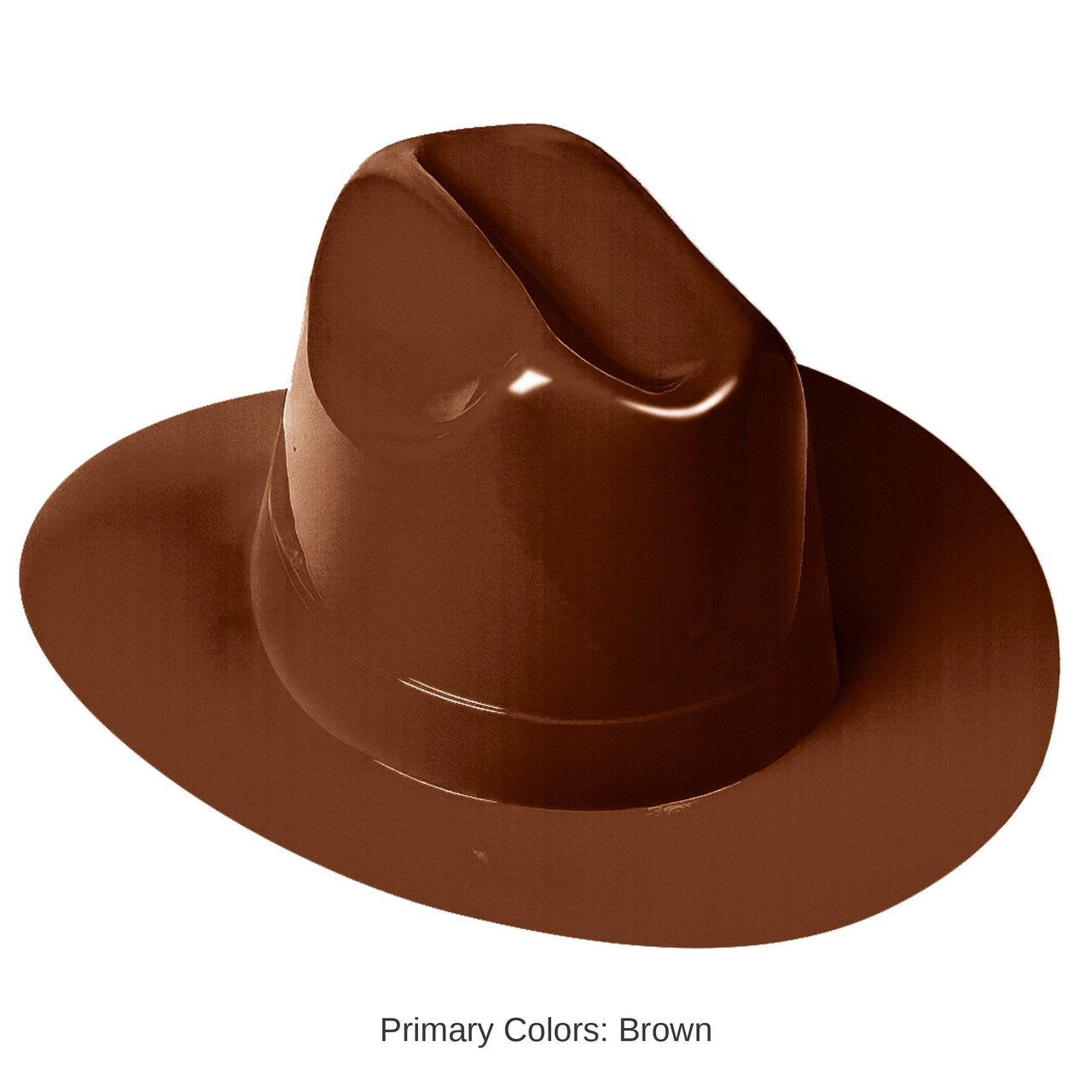 25 Pack Bulk Brown Plastic Cowboy Hat One Size Fits Most Western Style