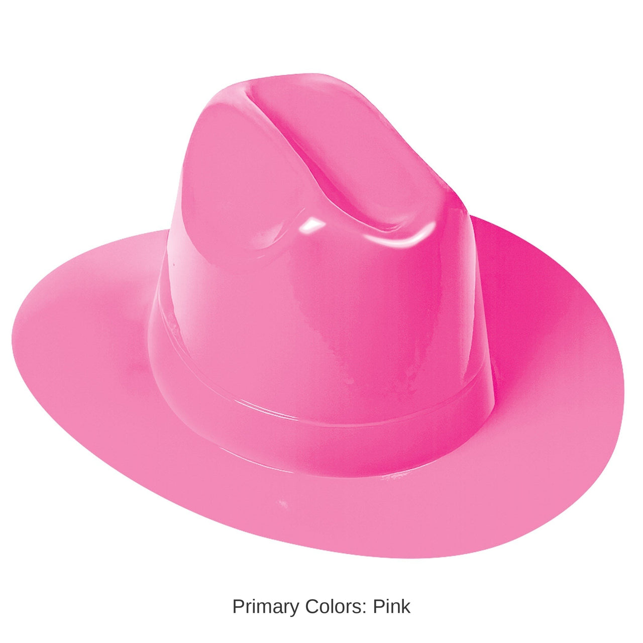 25 Pack Bulk Pink Plastic Cowboy Hat One Size Fits Most