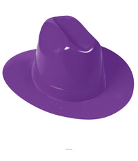 25 Pack Bulk Purple Plastic Cowboy Hat One Size Fits Most