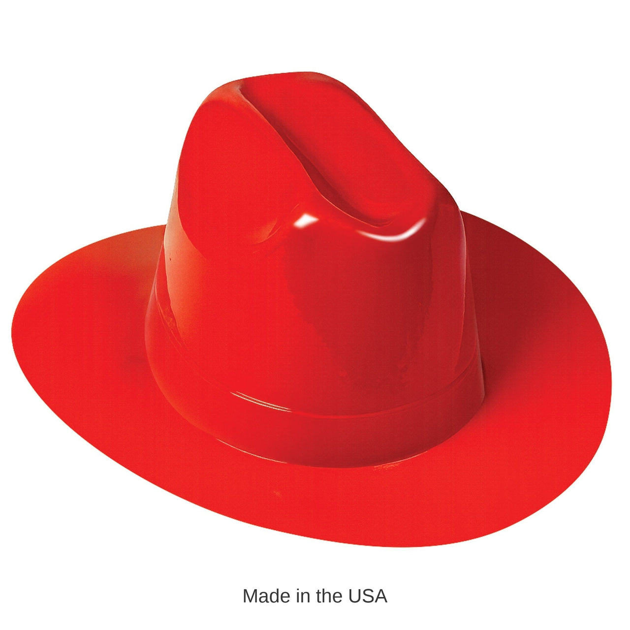 25 Pack Bulk Red Plastic Cowboy Hat One Size Fits Most