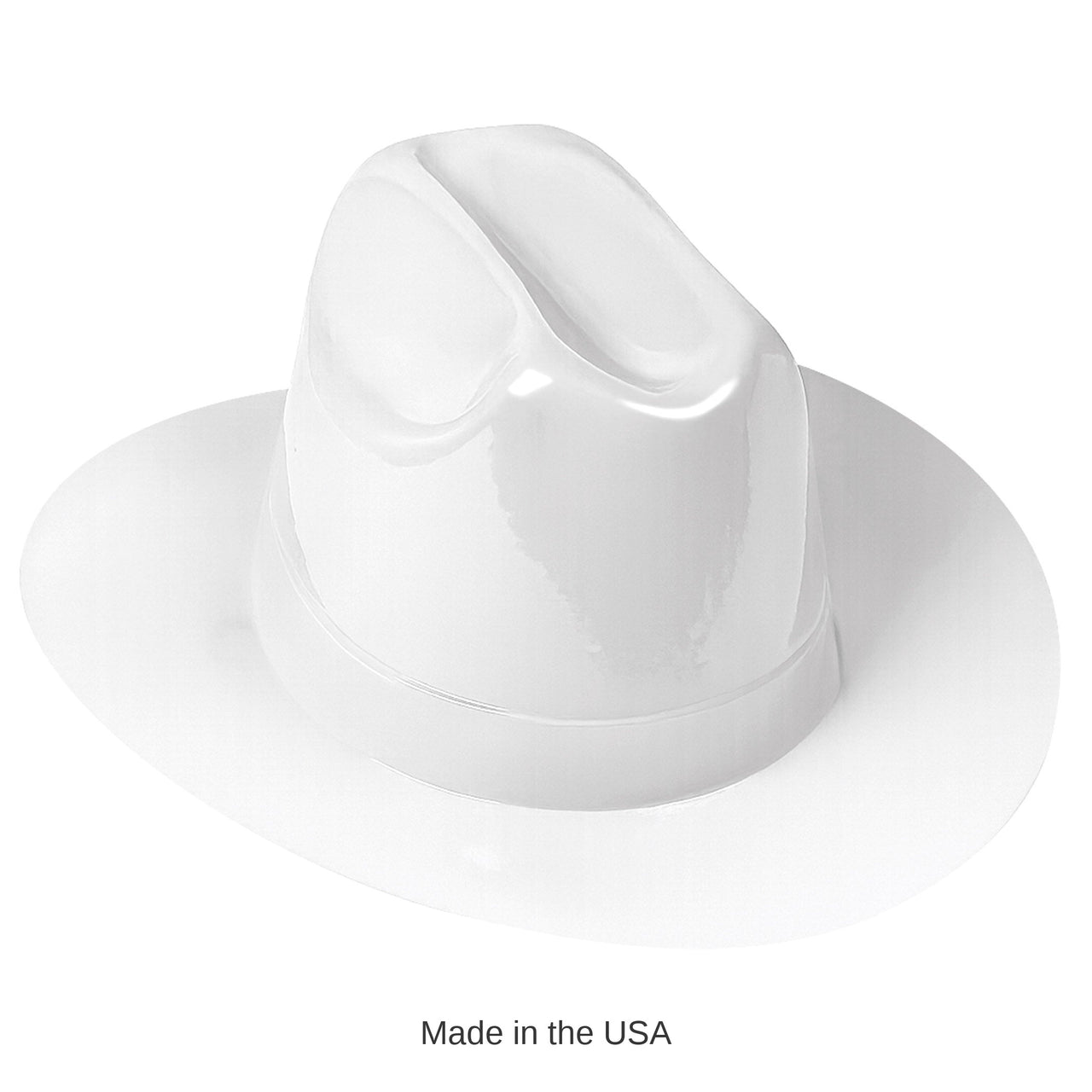 25 Pack Bulk White Plastic Cowboy Hat One Size Fits Most