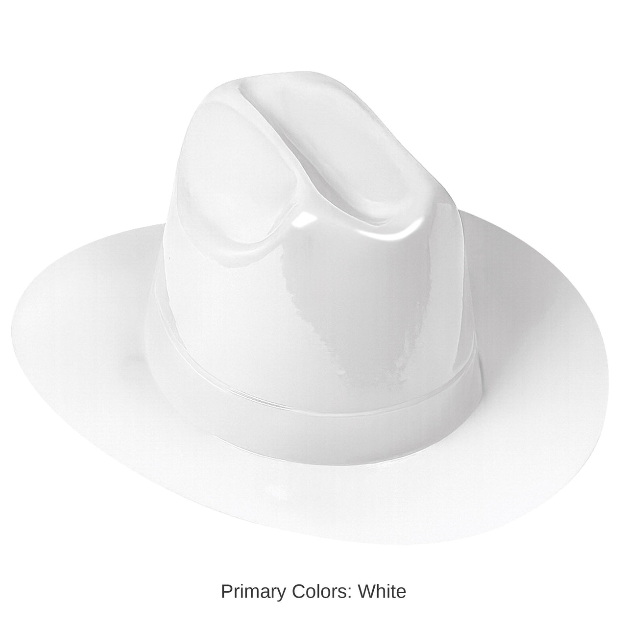 25 Pack Bulk White Plastic Cowboy Hat One Size Fits Most