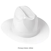 25 Pack Bulk White Plastic Cowboy Hat One Size Fits Most