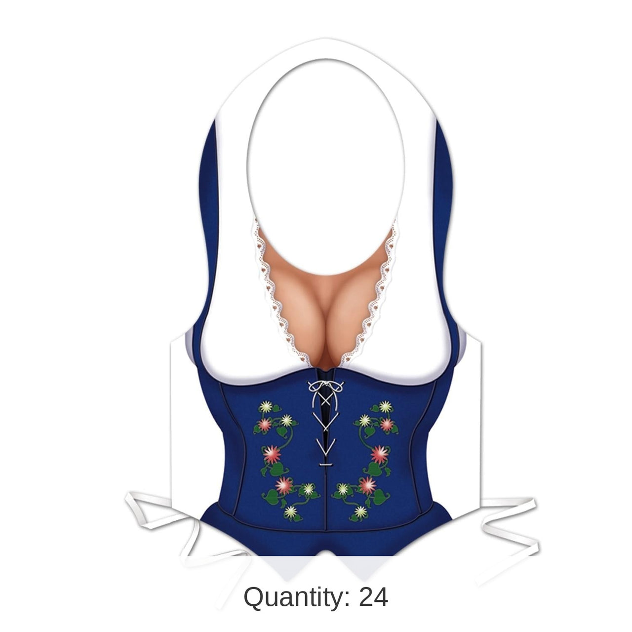 24 Pack Bulk Oktoberfest Packaged Plastic Fraulein Vest