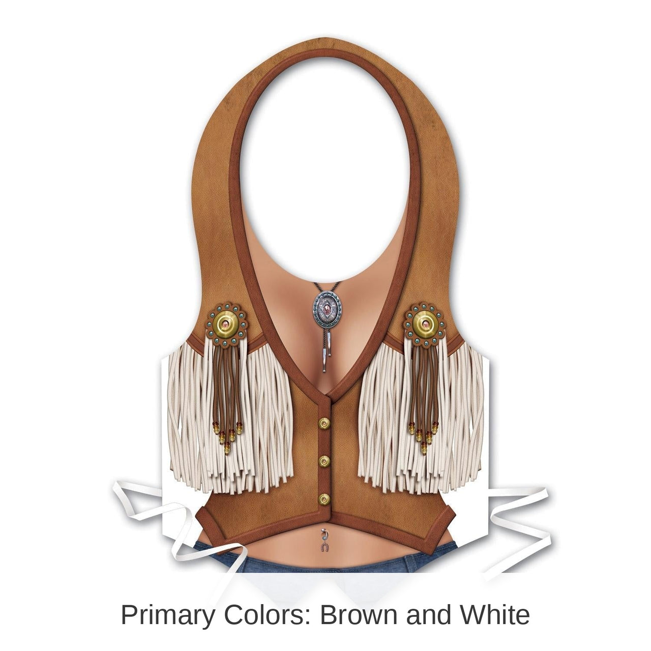 48 Pack Bulk Plastic Cowgirl Party Vest