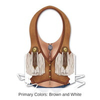 48 Pack Bulk Plastic Cowgirl Party Vest