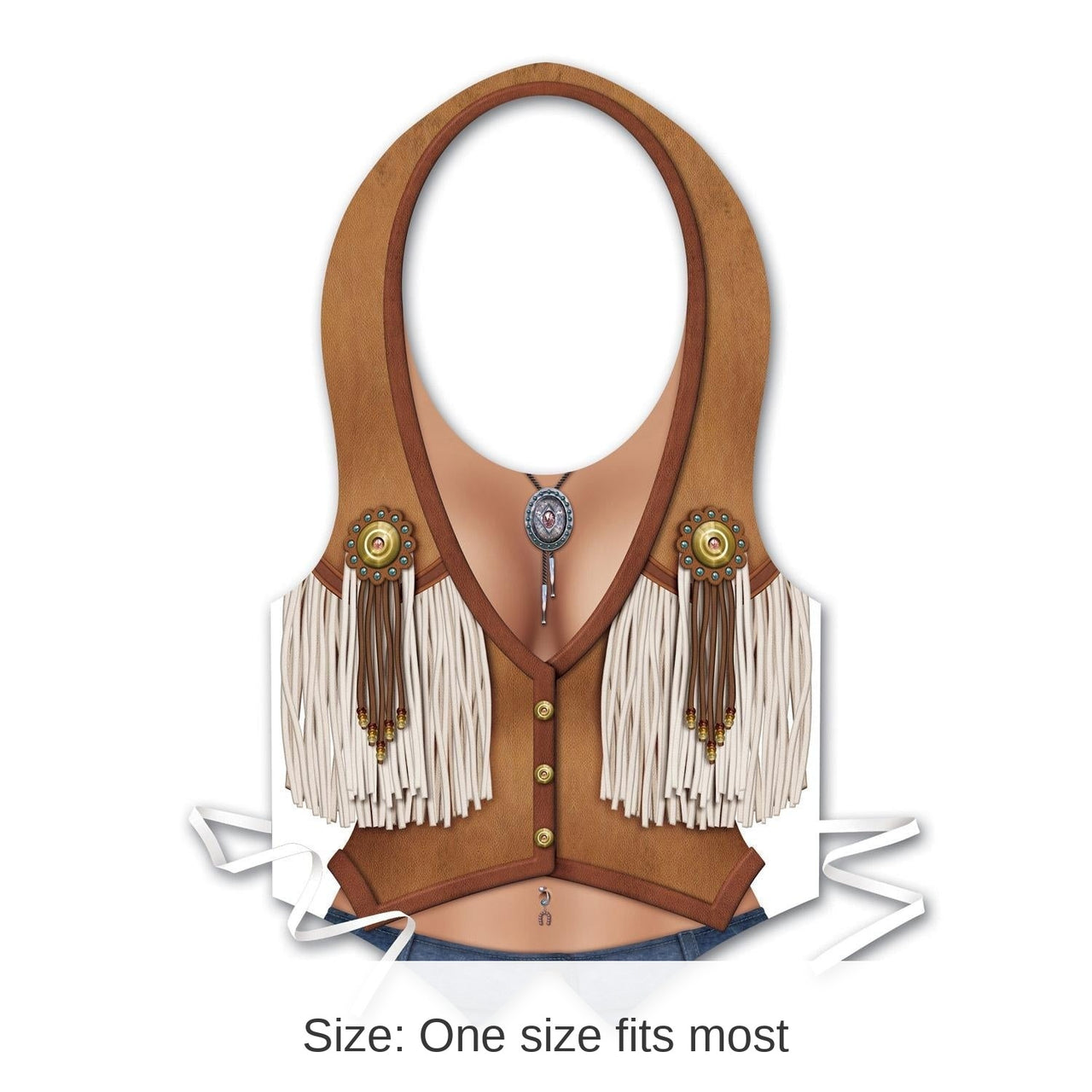 48 Pack Bulk Plastic Cowgirl Party Vest