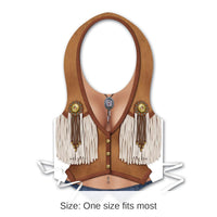 48 Pack Bulk Plastic Cowgirl Party Vest