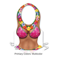 24 Pack Bulk Luau Party Packaged Plastic Beach Babe Vest