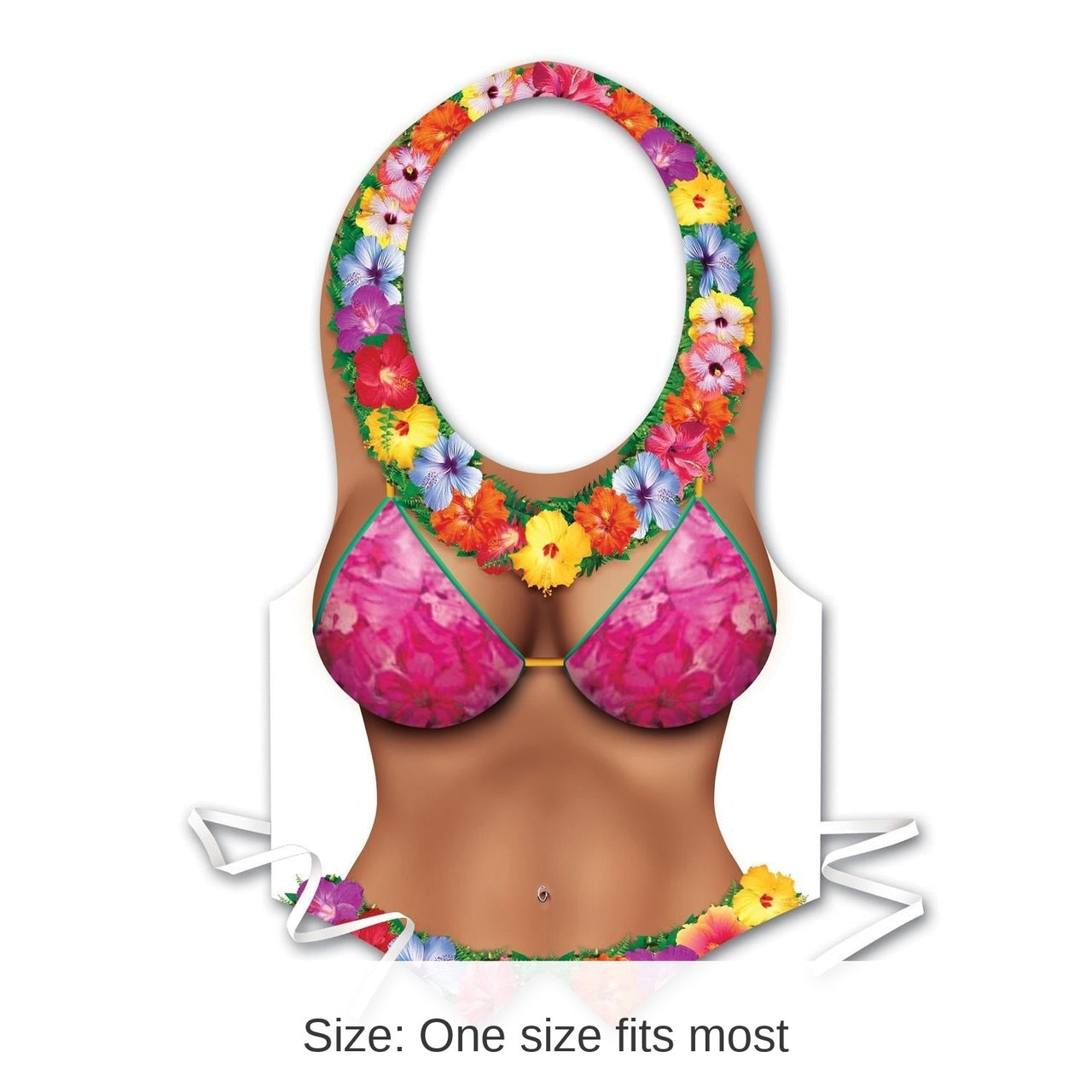 24 Pack Bulk Luau Party Packaged Plastic Beach Babe Vest
