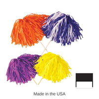 144 Pack Bulk Black & White Football Tissue Pom Pom 320 Strand Spirit