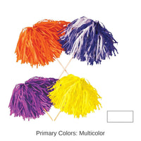 144 Pack Bulk White Tissue Pom Pom 480 Strand - Fire Resistant
