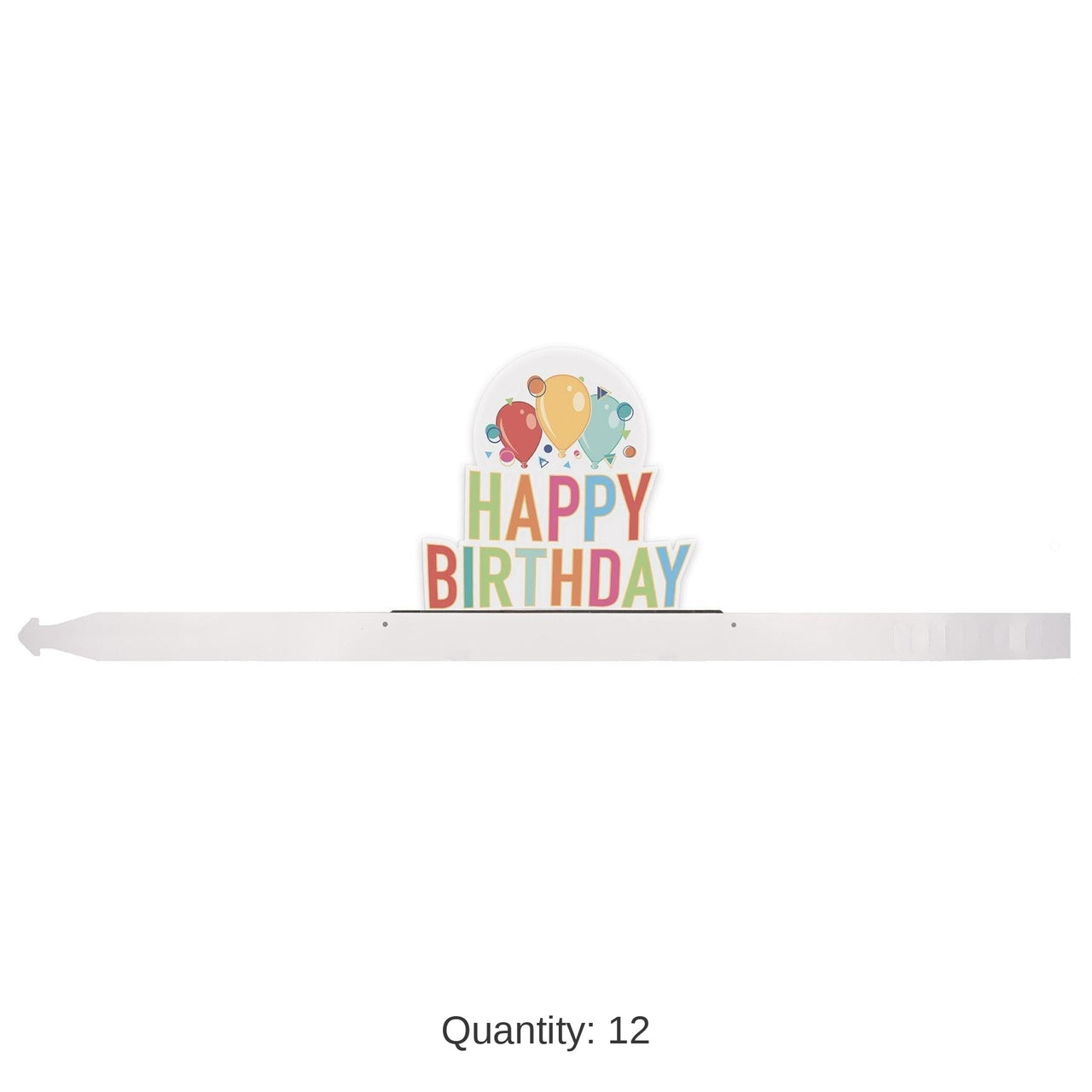 12 Pack Bulk Happy Birthday Party Headband