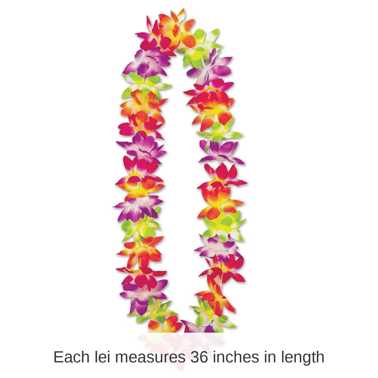12 Pack Bulk Luau Party Maui Floral Lei